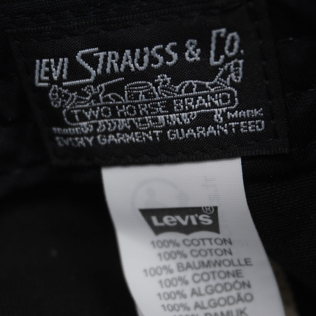  Etichetta quadrata nera in tessuto con storico logo Two Horse Brand Levi Strauss & Co.