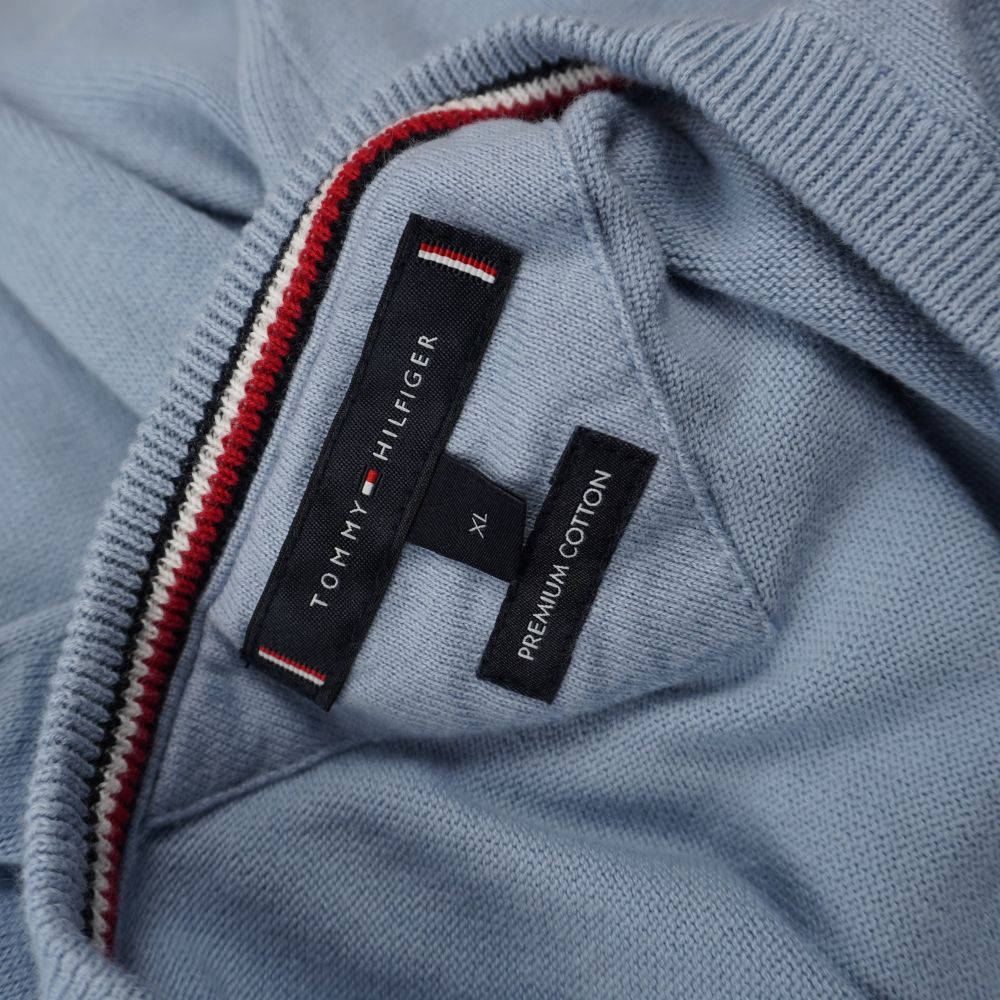 Maglione girocollo da uomo Tommy Hilfiger - Colore celeste azzurro pastello 