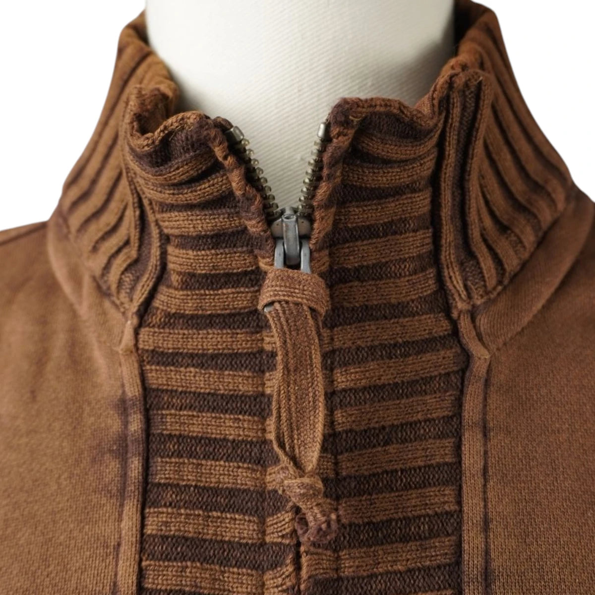 aviazione-navale-cardigan-felpa-zip-marrone-xl