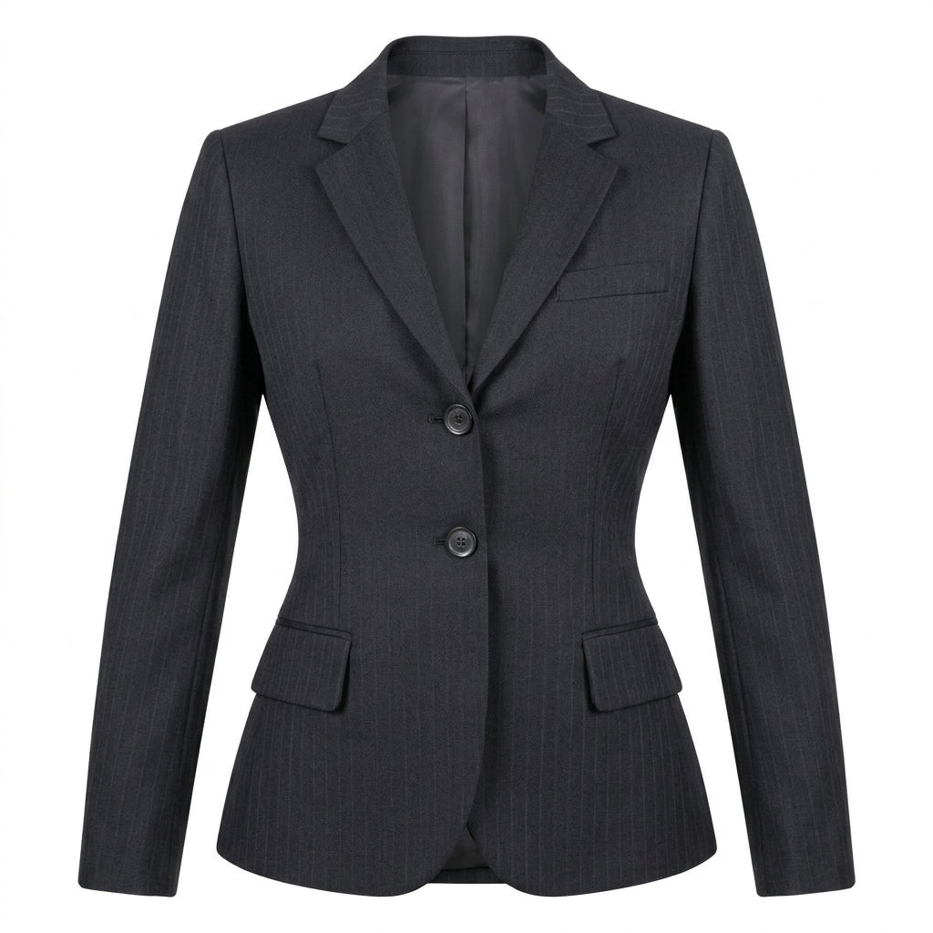 blazer-sartoriale-gessato-nero-john-richmond-pura-lana-fodera-jacquard-sfiancato
