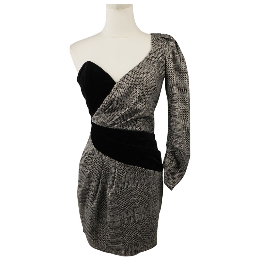 elisabetta-franchi-abito-monospalla-lurex-velluto-42