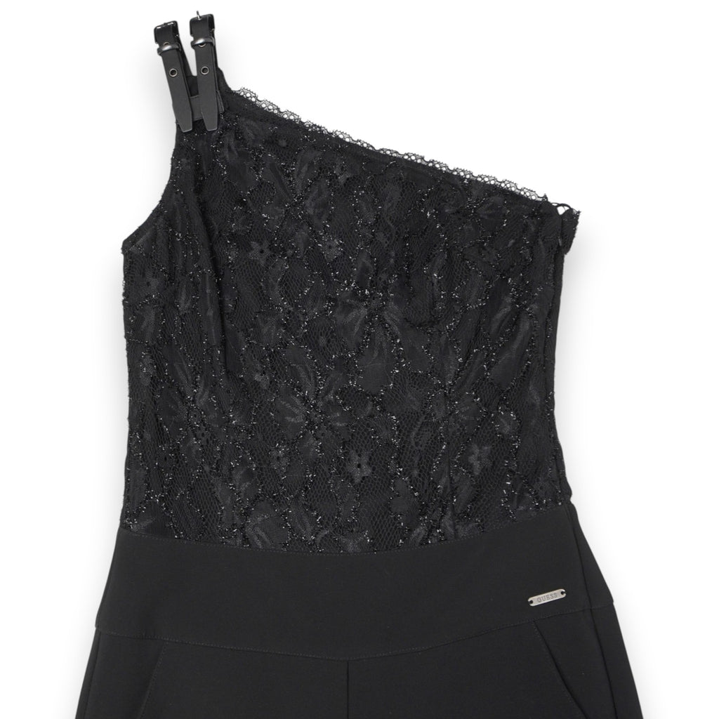 guess-tuta-intera-elegante-monospalla-nera-pizzo-pantalone-sigaretta