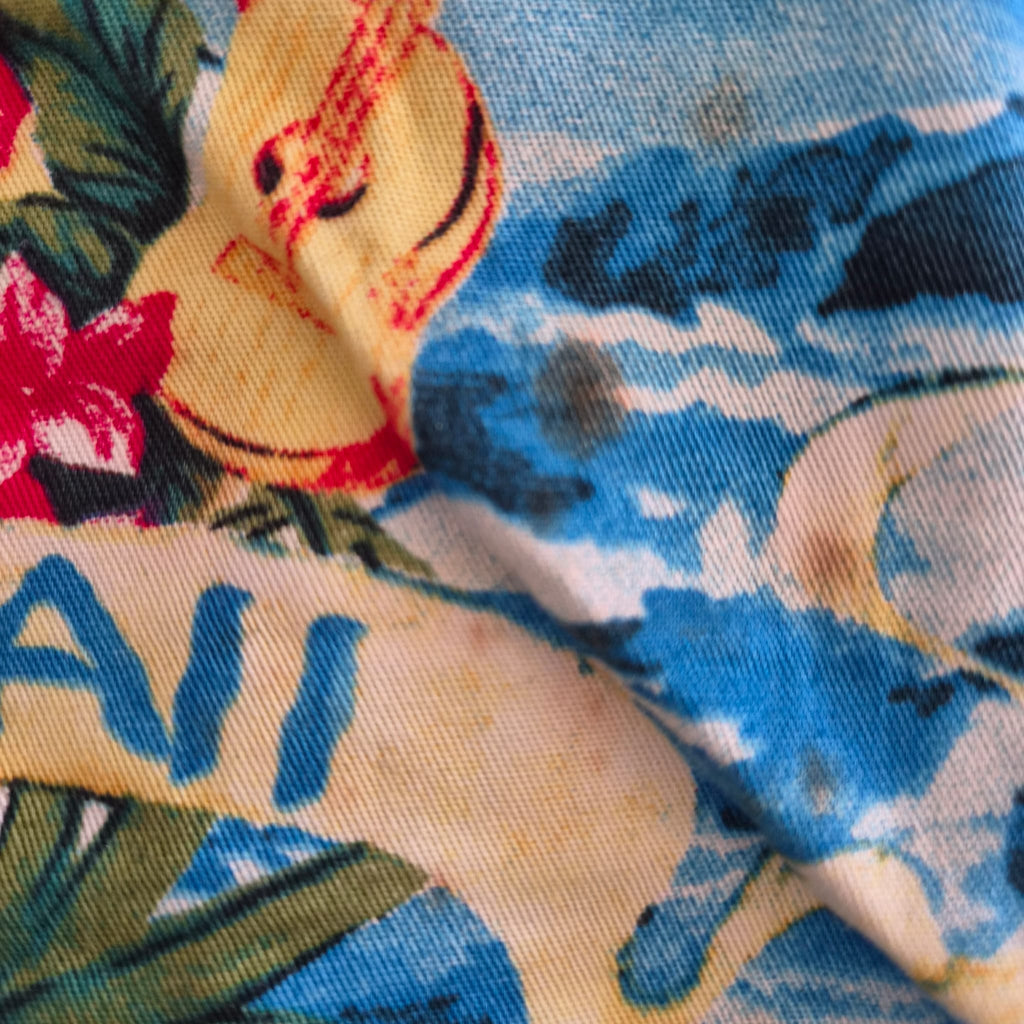 minigonna-vintage-dg-dolce-gabbana-beachwear-stampa-hawaii-azzurro-verde-fiori-ibisco