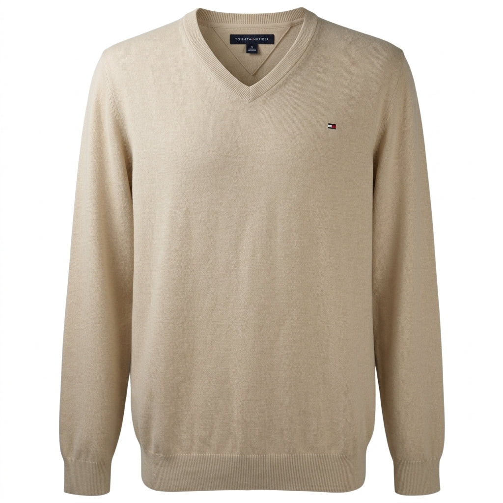 tommy-hilfiger-maglione-scollo-v-beige-xl