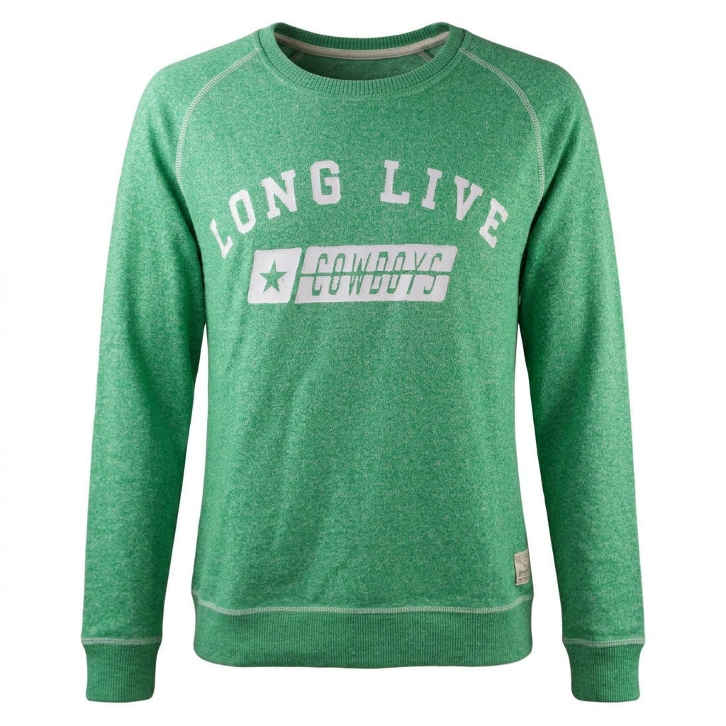 wrangler-felpa-girocollo-verde-cowboys-l