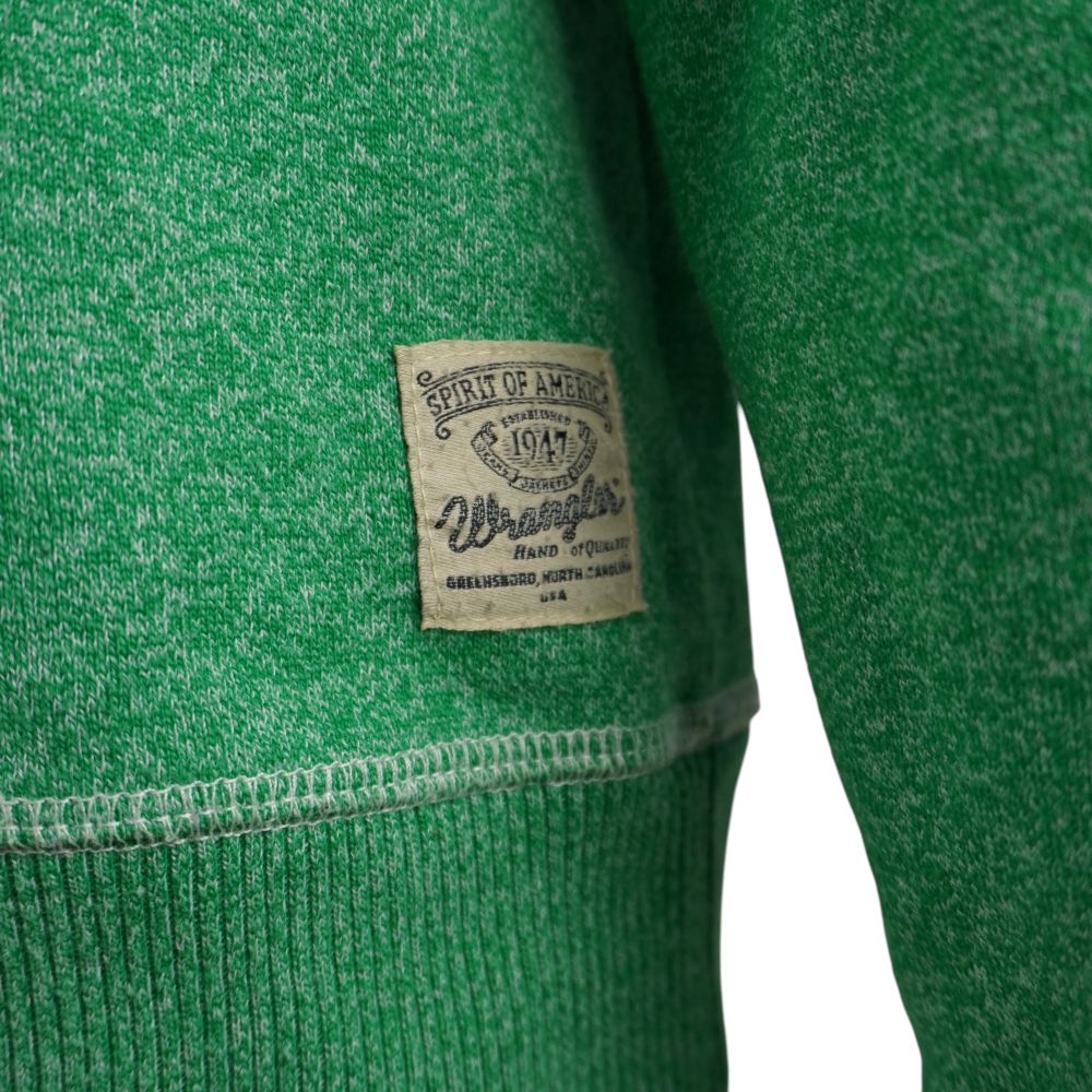 wrangler-felpa-girocollo-verde-cowboys-l